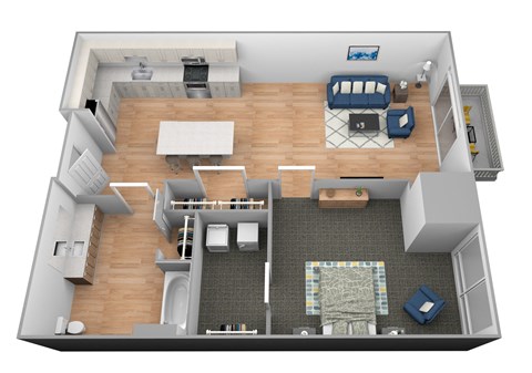 West River Floor Plan at Shakopee Flats, Shakopee, MN